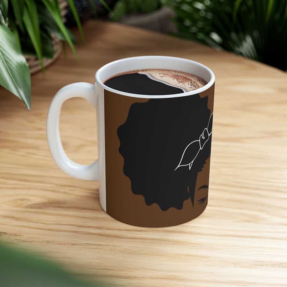 Thumbnail: Tough in my Afro Puffs Coffee Cups, 11oz