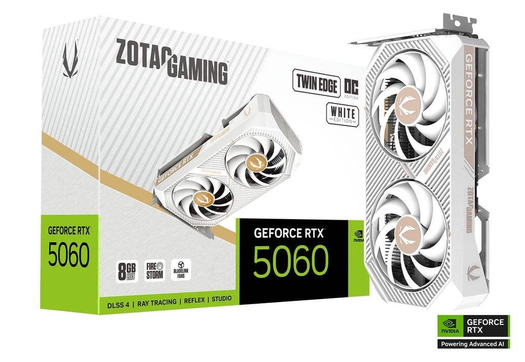 ZOTAC GAMING RTX 5060 TWIN EDGE OC 8GB - White