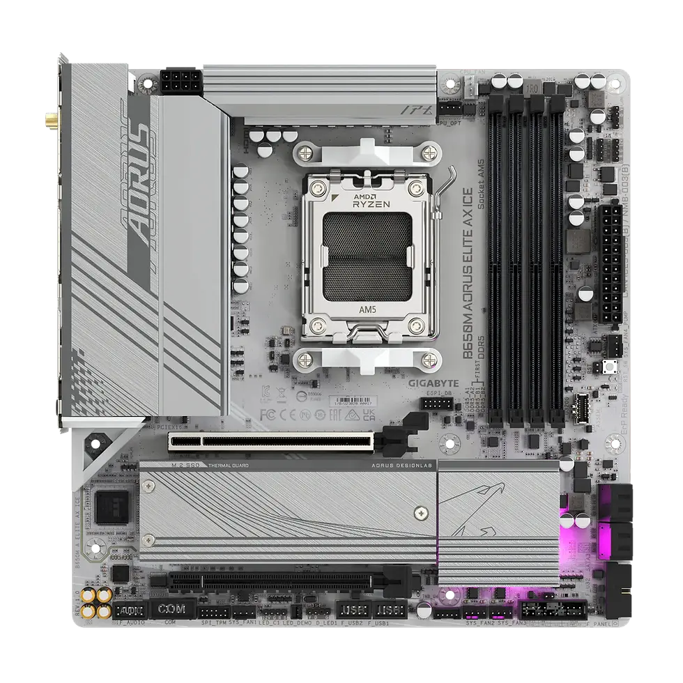 Thumbnail: GIGABYTE B650M AORUS ELITE AX ICE