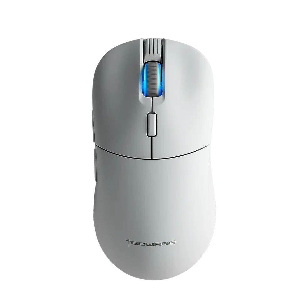 Tecware Pulse 16K DPI Wireless White Gaming Mouse | Genoco PC