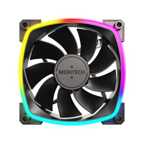 MONTECH RX120 ARGB PWM Reverse Fan Black/White | Genoco PC