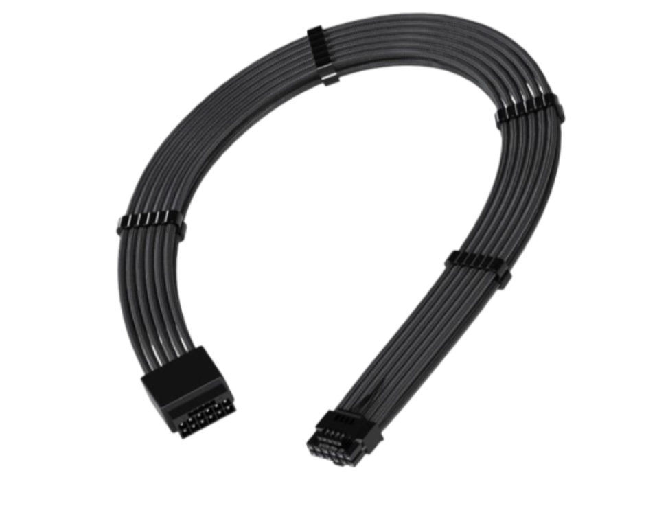 EZDIY 16AWG 12VHPWR Male to Female Extension Cable-Black (EZDPR179)