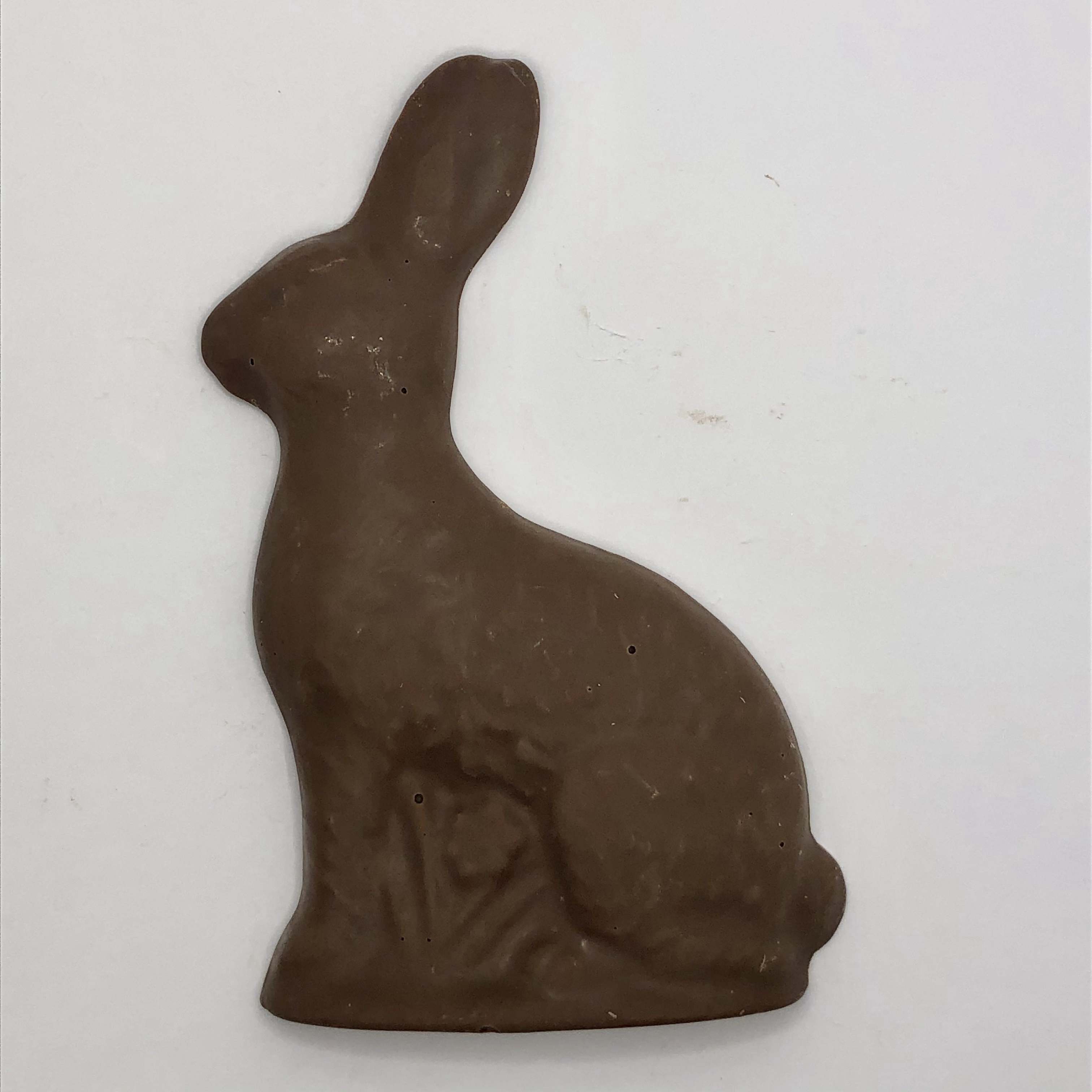 Flat Chocolate Sitting Rabbit