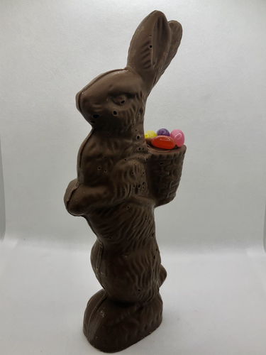 3D Extra Large Chocolate Bunny with Backpack | Fabiano&rsquo;s Candies