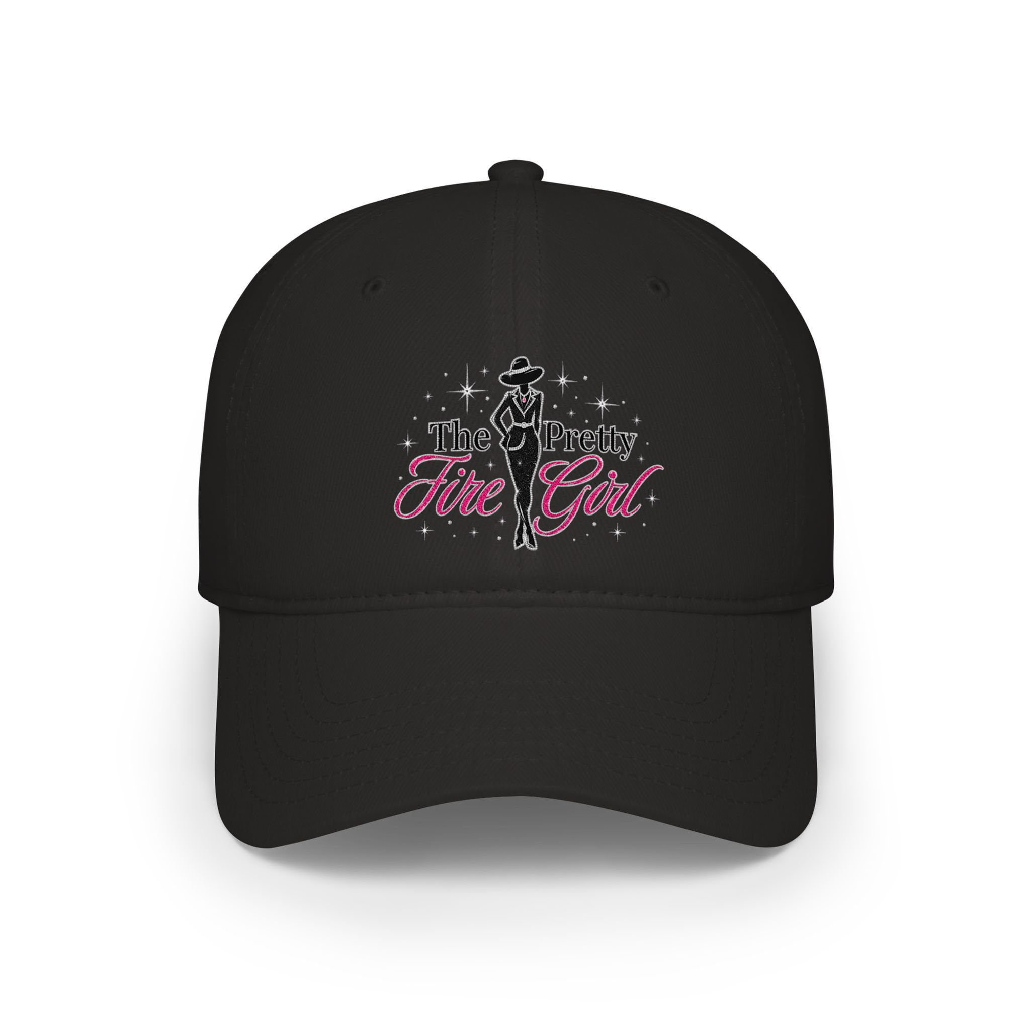  "The Pretty Fire Girl' Embroidered Baseball Cap