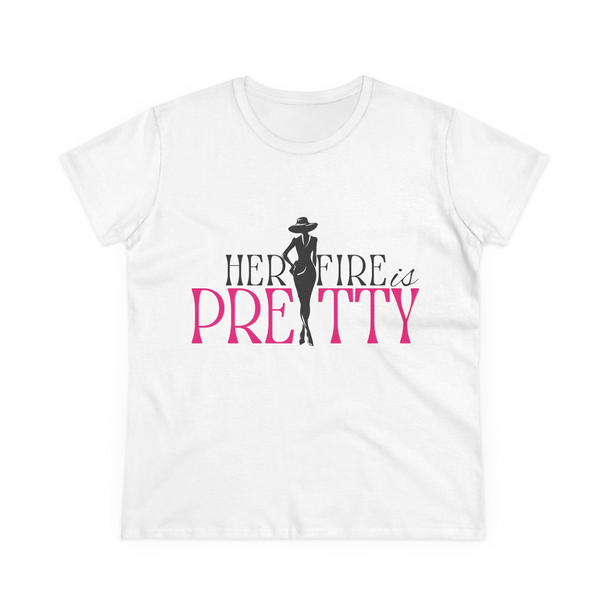 Pretty & Hot Tee — "Her Fire is Pretty" Women's Graphic Shirt