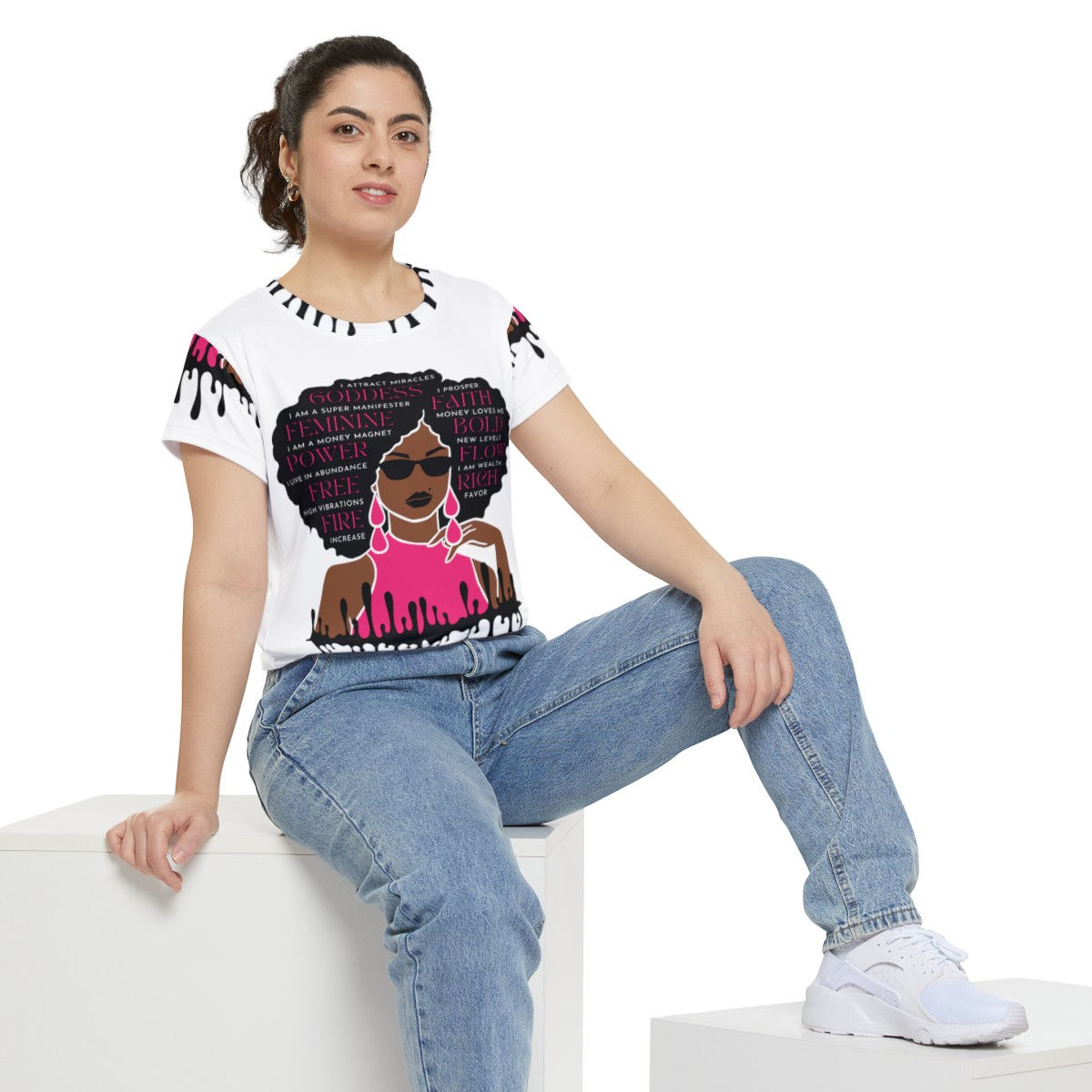 Fire Girl Manifestation Short Sleeve Shirt