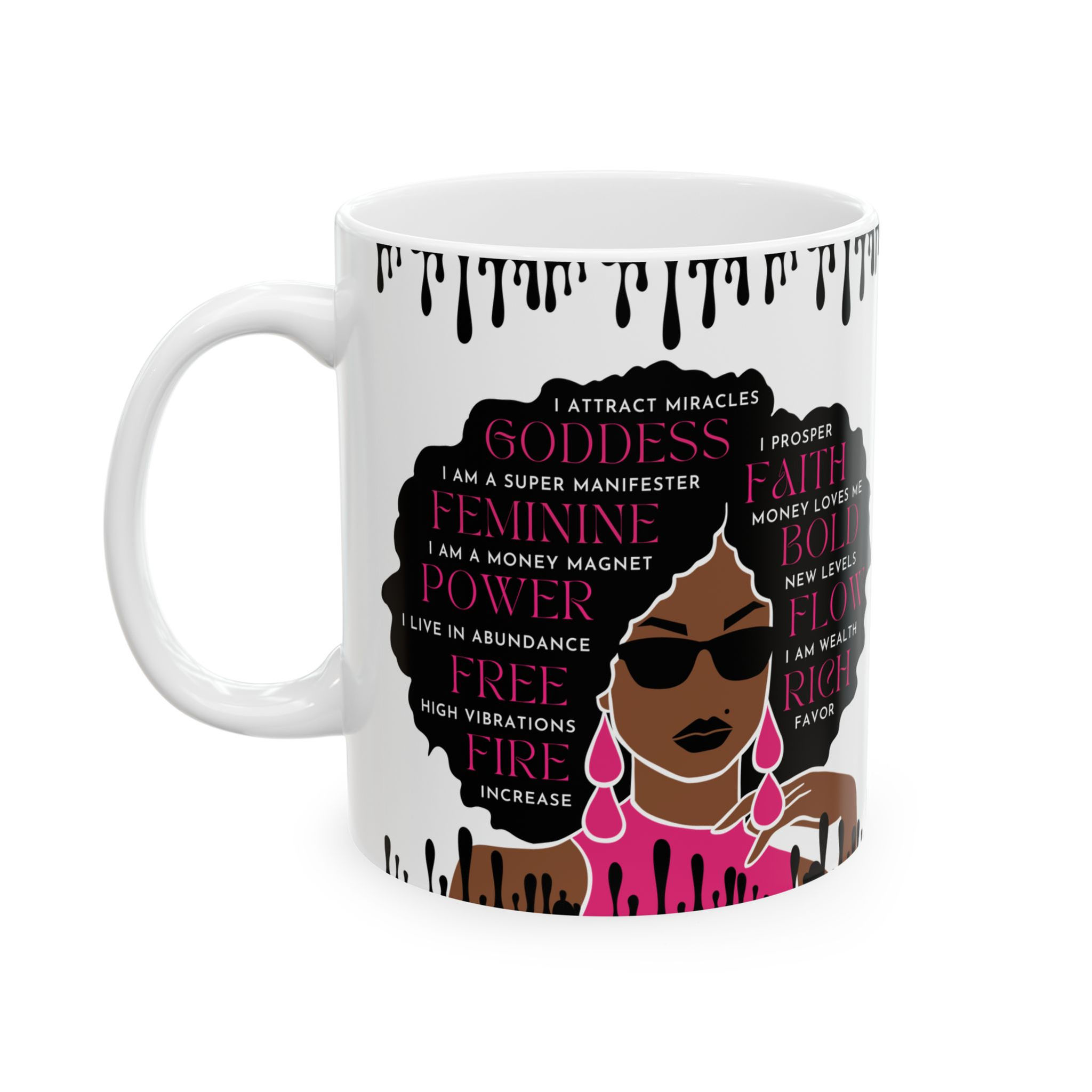Fire Girl Manifestation Mug, (11oz, 15oz)
