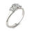Thumbnail: 1 CTW Oval Lab Grown Diamond Three Stone Engagement Ring 14K White Gold (G-Vs)