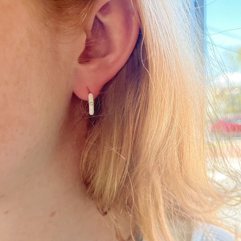 Thumbnail: Elise Petit Sterling Silver Hoop Earring