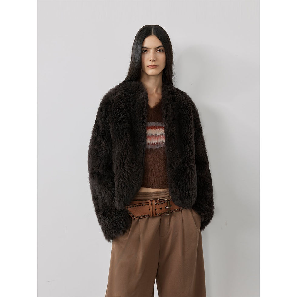 Thumbnail: Morning Mist Fairy Tuscan Sheepskin Coat