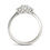 Thumbnail: 1 CTW Oval Lab Grown Diamond Three Stone Engagement Ring 14K White Gold (G-Vs)