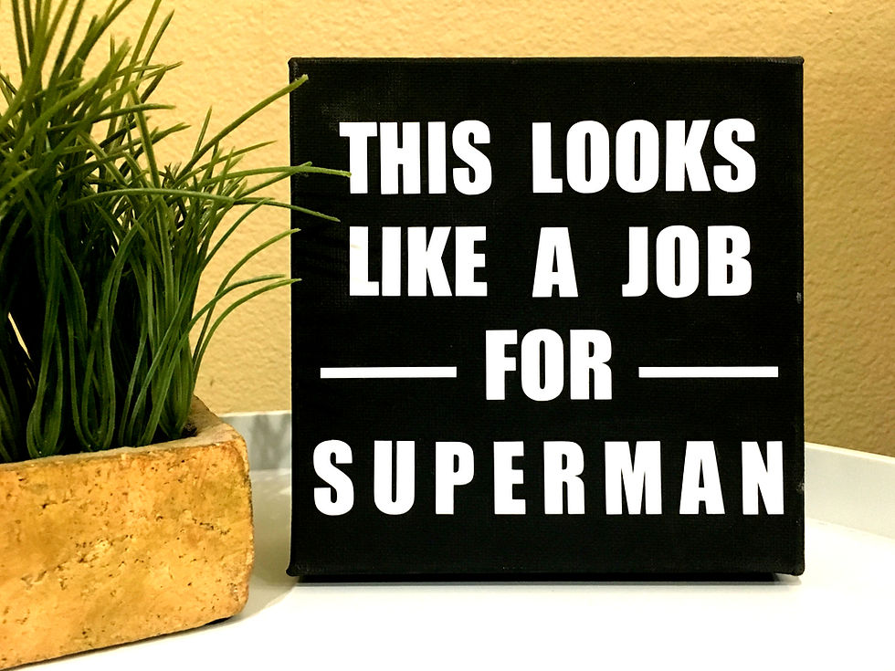 Superman Canvas Block