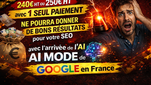 Tarif SEO site Wix en 2026 : une offre unique à 240€ ou 250€ HT pour le SEO de votre site web ? Ne servira à rien ! Surtout avec l'AI MODE de Google, bientôt en France..