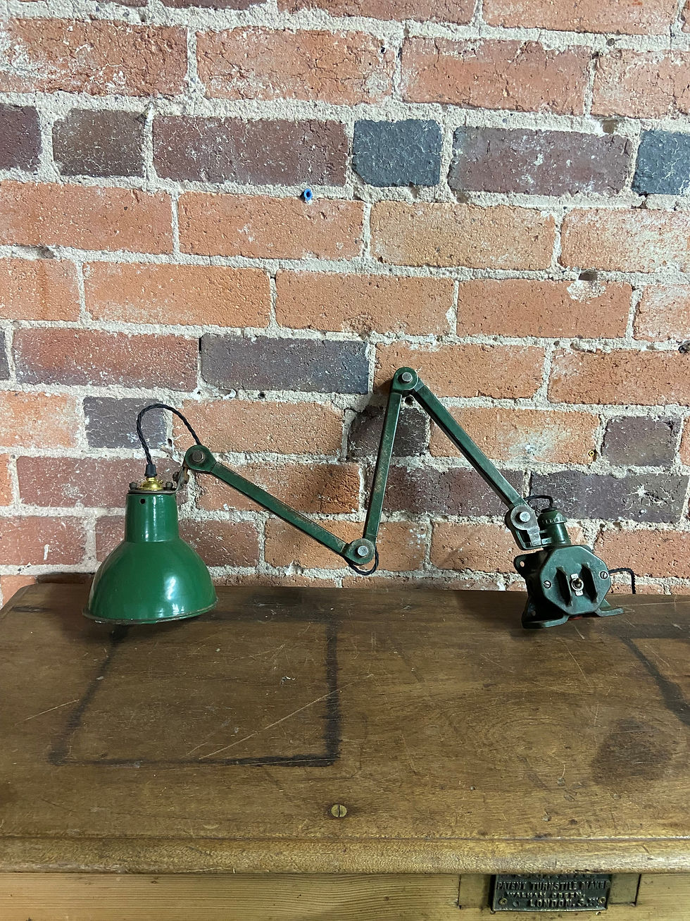 Thumbnail: Vintage Industrial Machinist Lamp