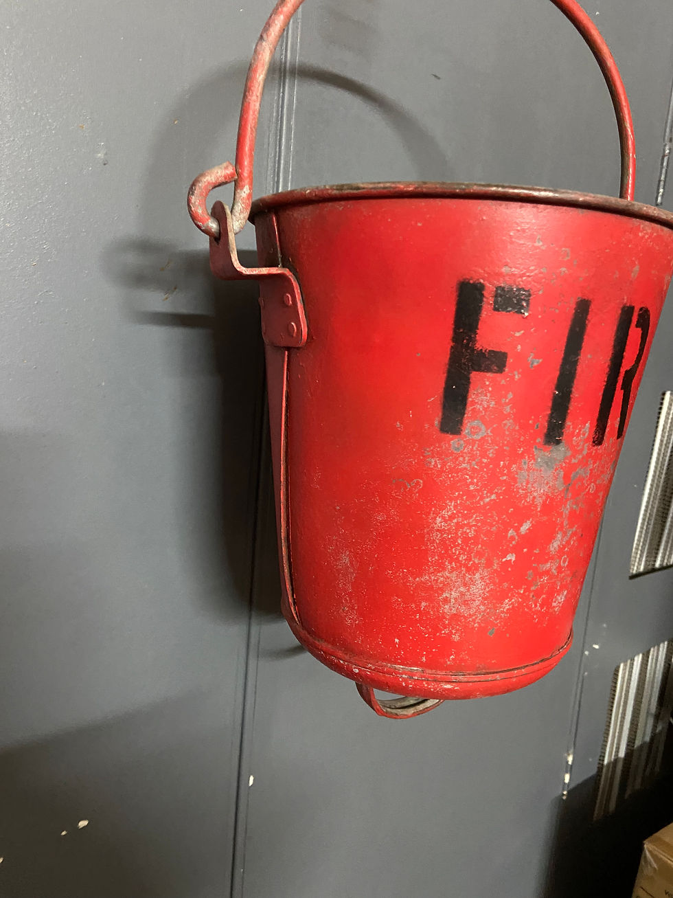 Thumbnail: Vintage Red Fire Bucket