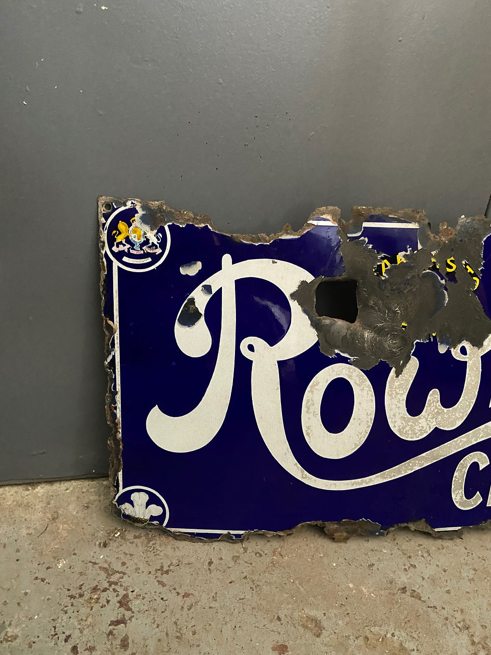 Thumbnail: Antique Chocolate Enamel Advertising Sign