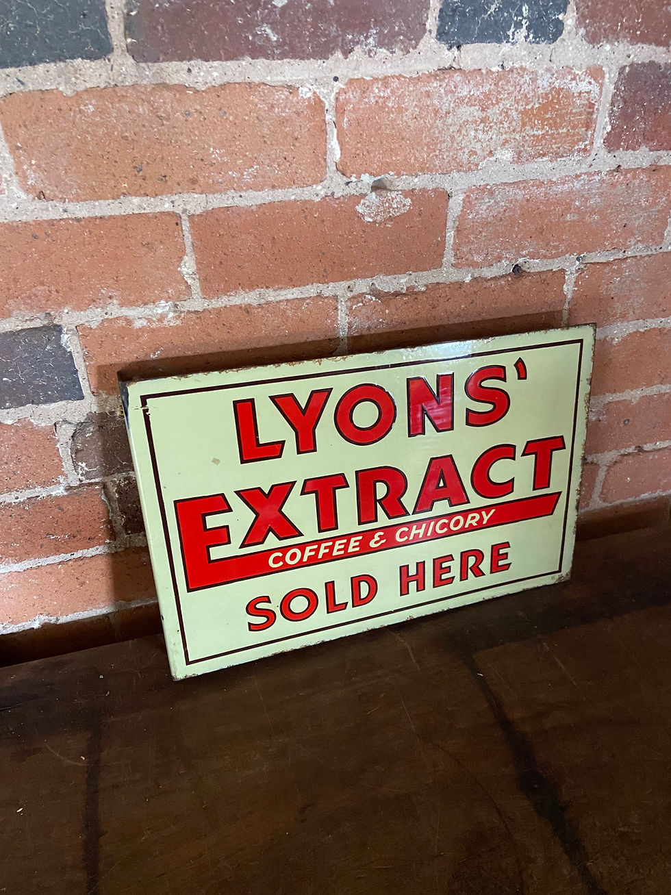 Thumbnail: Original Lyons Enamel Sign