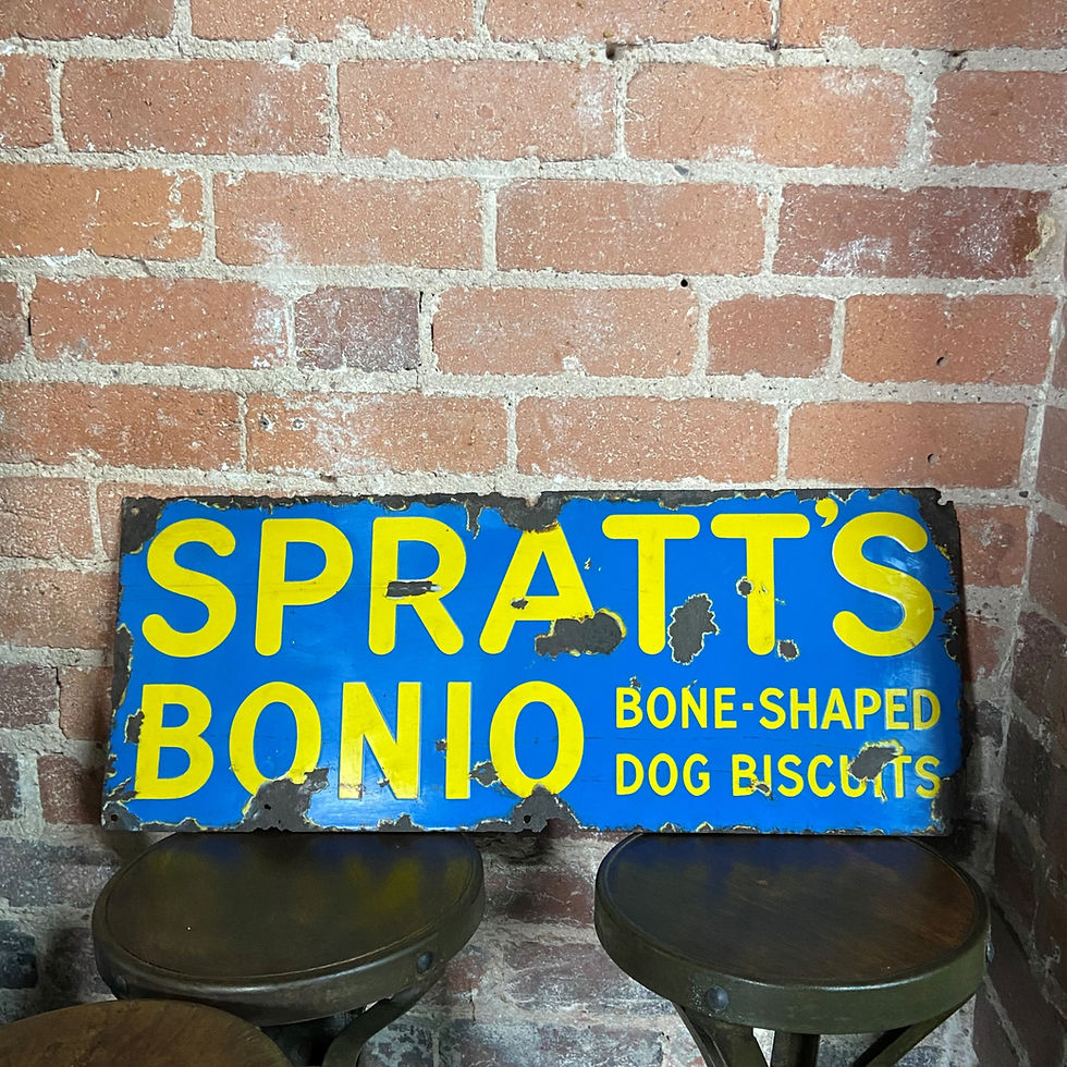 Spratts Enamel Sign
