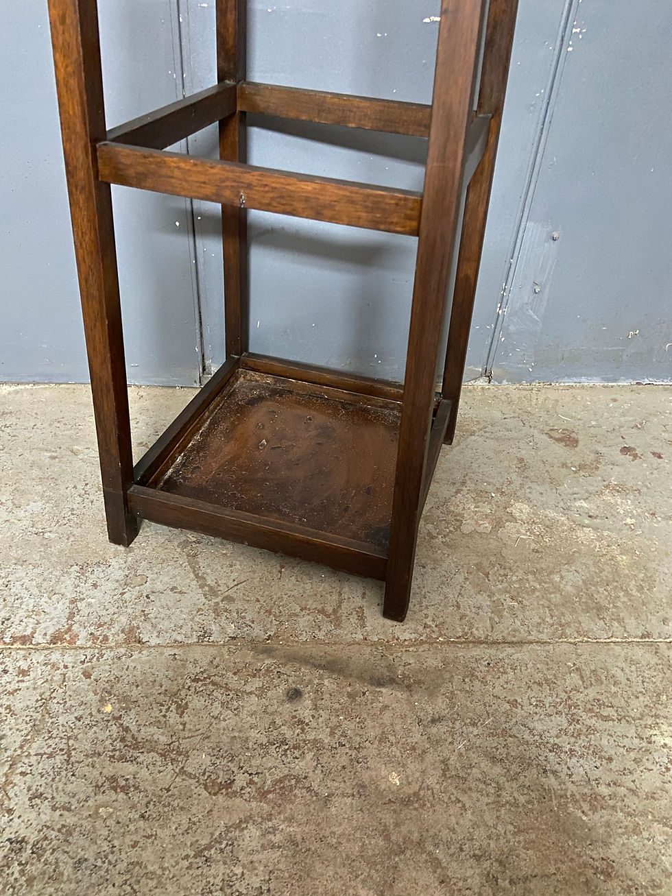 Thumbnail: Mid Century Wooden Coat Umbrella Stand Rack