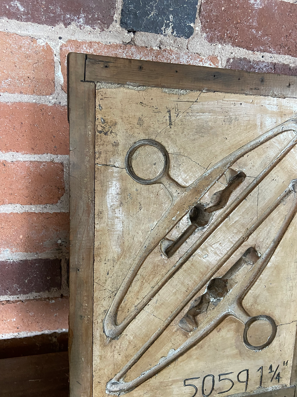 Thumbnail: Antique Foundry Mould Casting Coat Hangers