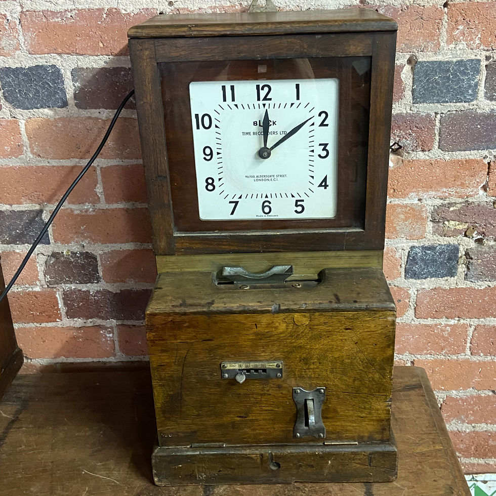 Original Blick Clocking In Clock Time Recorder