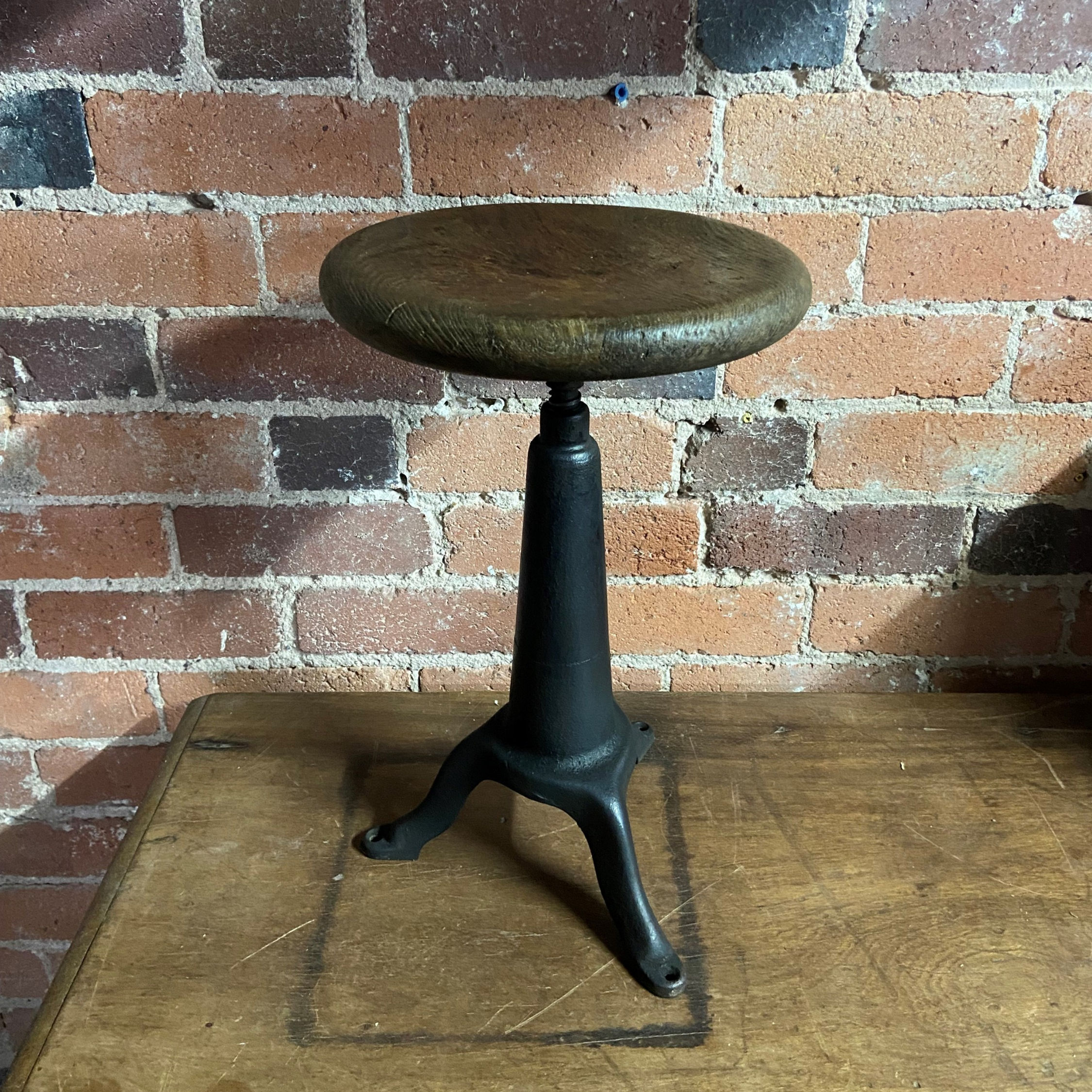 Original Cast Iron Work Stool