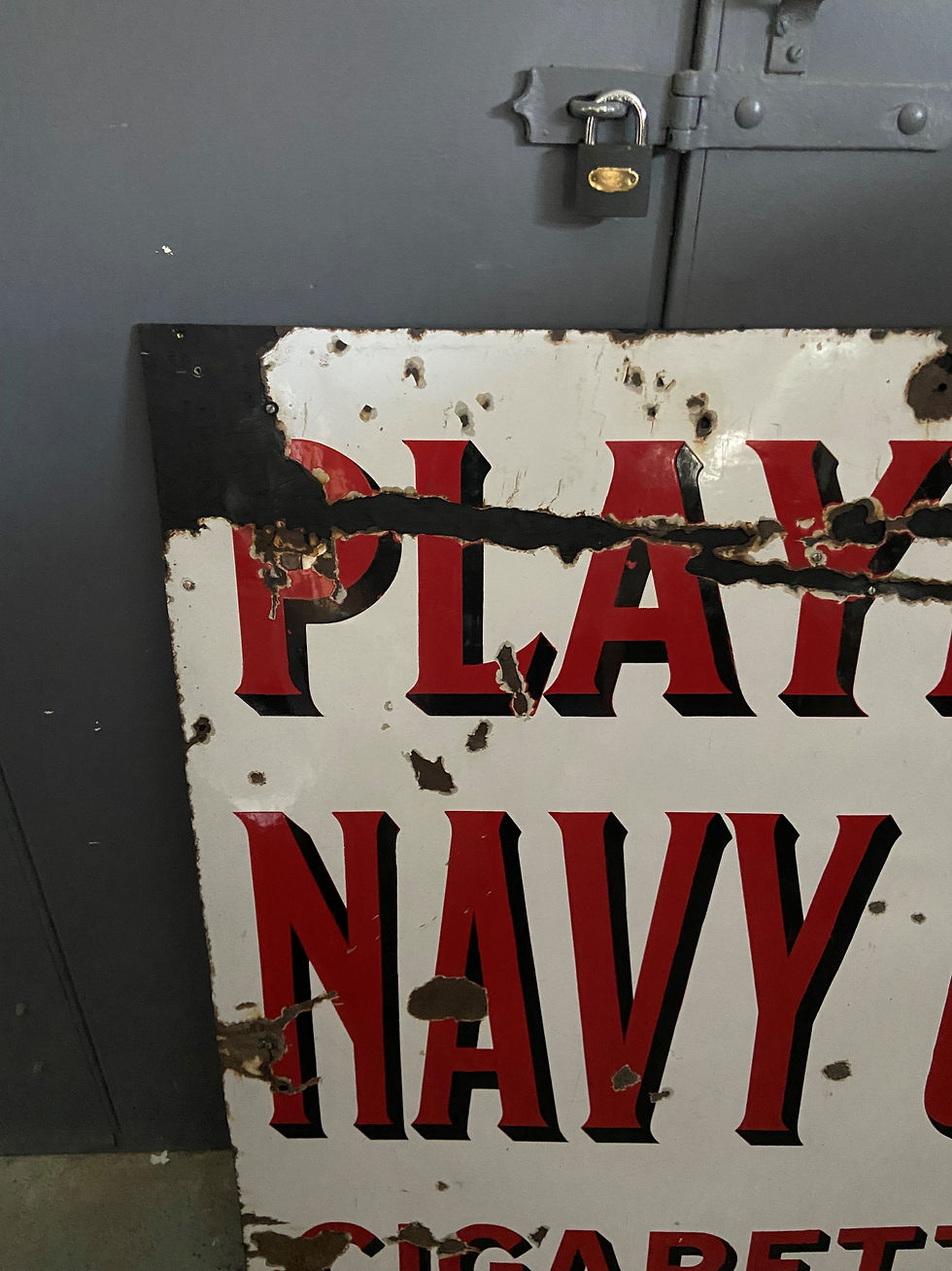 Thumbnail: Vintage Players Navy Cut Sign