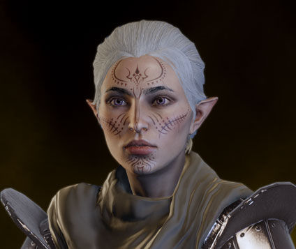 dirthamen face tattoo/vallaslin example