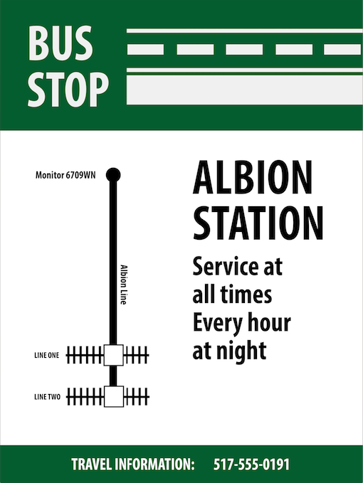 Bus Stop Sign
