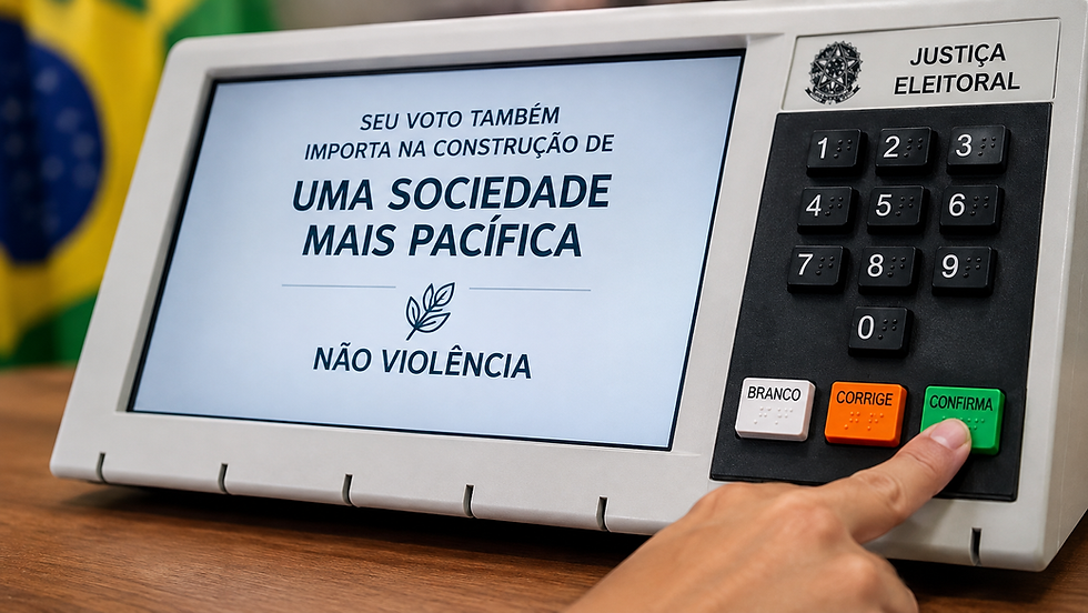 Em tempos de tensão política, escolher a não violência também é cuidar