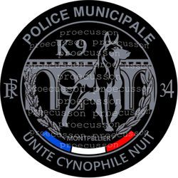 POLICE MUNICIPALE MONTPELLIER K9 UNITE CYNOPHILE NUIT