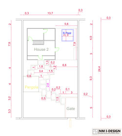 House 2 Garden plan with quotation