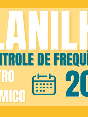 Nova Planilha de Controle de Frequência!
