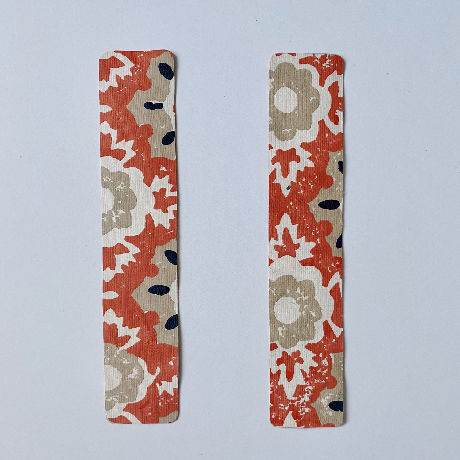 Floral Orange Bookmark