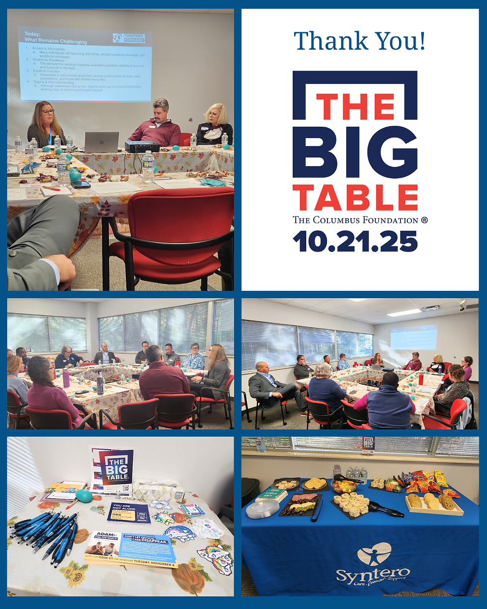 People sitting around table for conversation