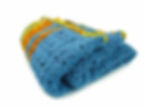 Back view of Channai Sunrise travel blanket set