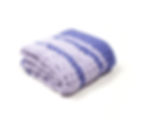 Folded backside view of Lilac Blend travel blanket
