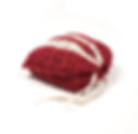 Maroon travel blanket in matching bag