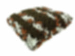 Allspice travel blanket with chocolate highlights