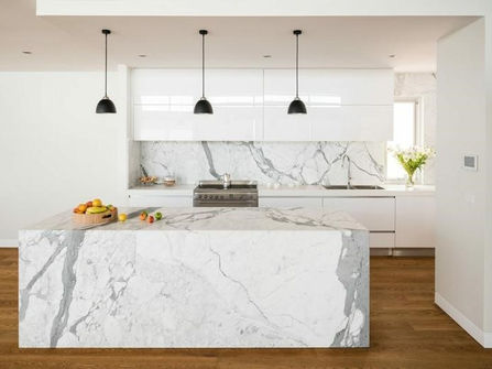 El mármol blanco, vuelve como tendencia de decoración