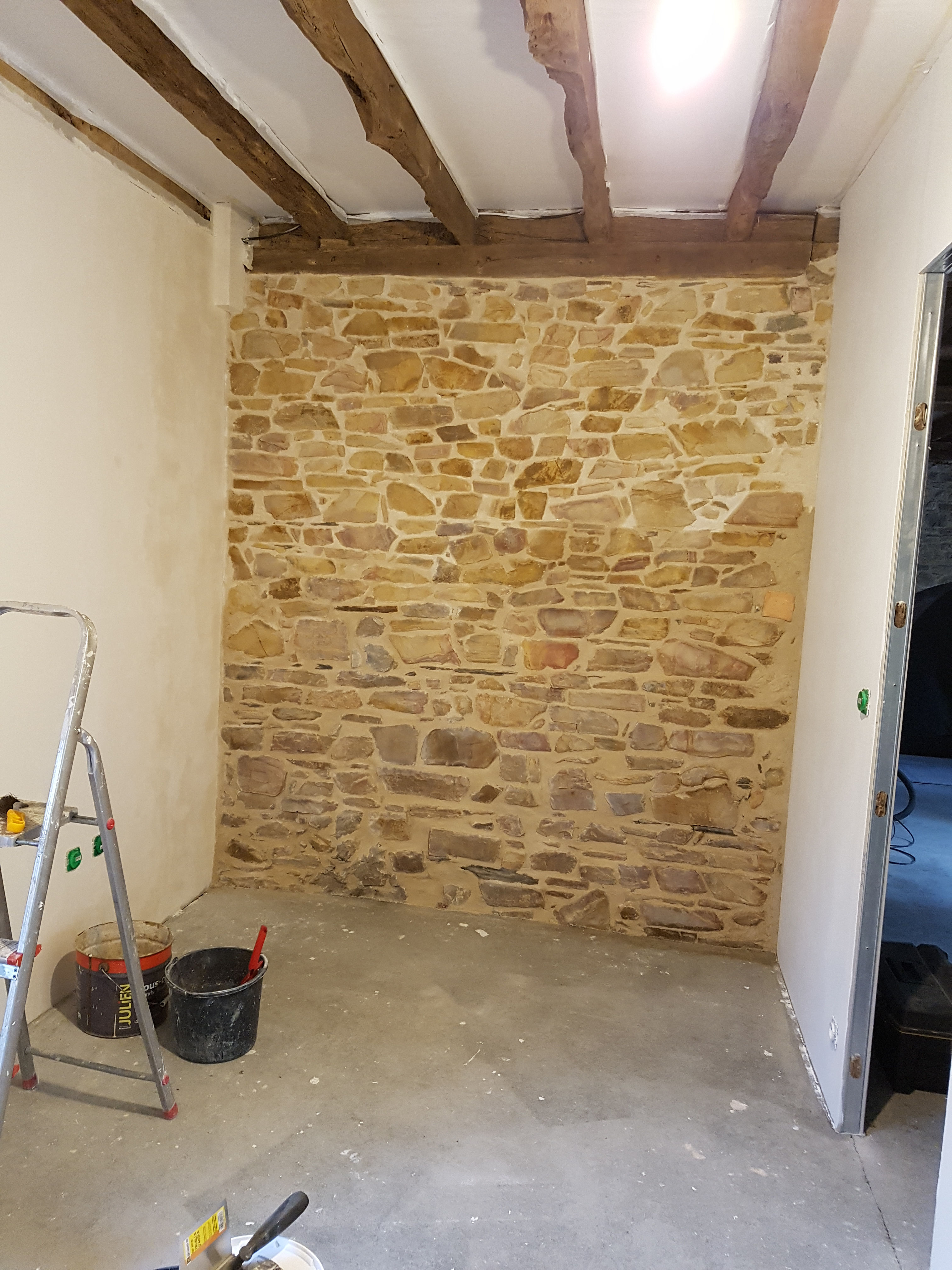 Pose isolation et cloisons + parquet