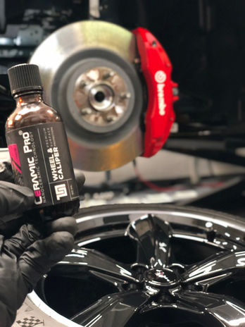 Brembo red calipers Ceramic Pro Miami authorized