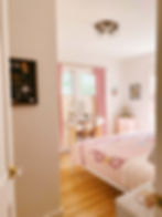 pink velvet bedroom tour