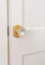 vintage-inspired crystal doorknob