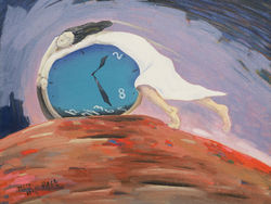 an expression 25.8x17.9cm oil on canvas 1988