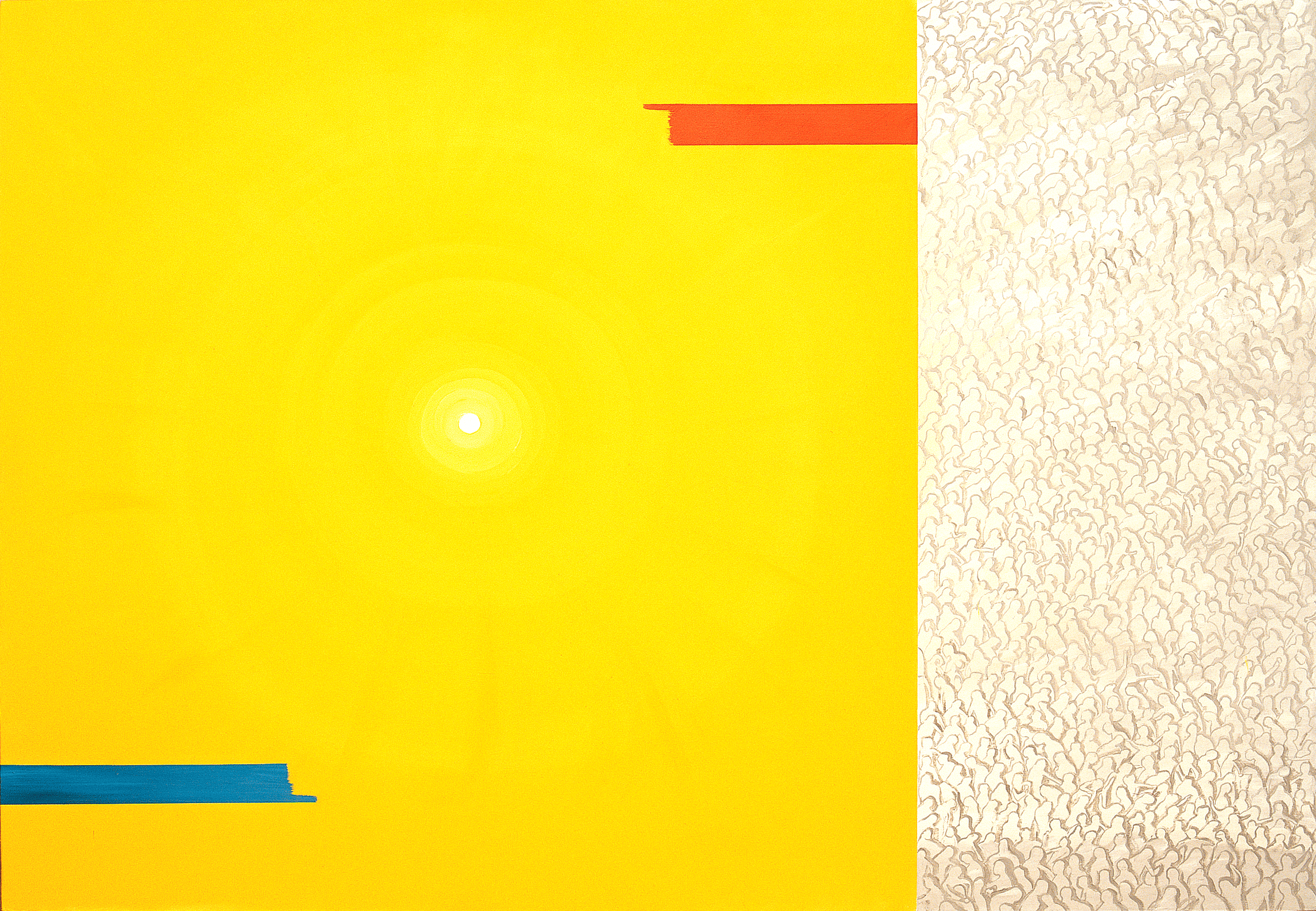 2 our way for life 162.2x112.1cm oil on canvas 2004