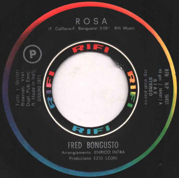 Miniatura: Rosa [Fred Bongusto] – Vinile 7", 45 RPM