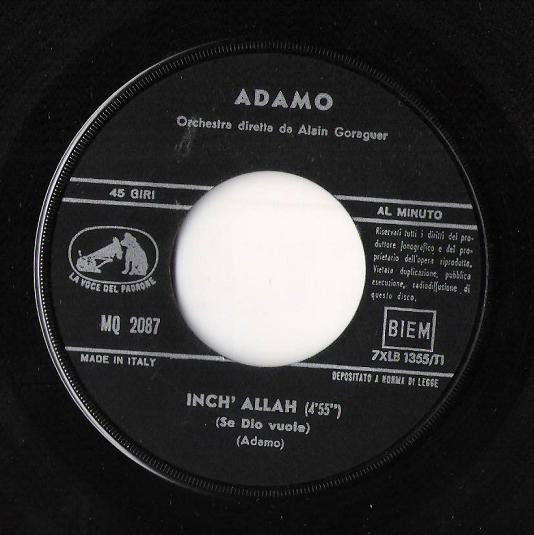 Miniatura: Insieme   Inch'Allah [Adamo] - Vinyl 7", 45 RPM