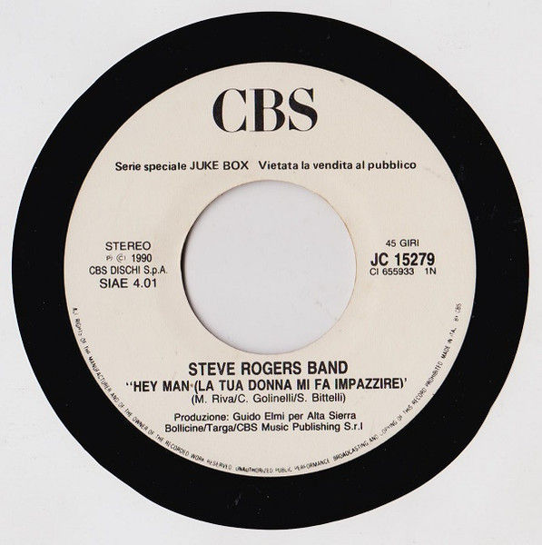 Paul Young, Steve Rogers Band - Softly Whispering (I Love You) / Hey Man (La Tua... - Vinile 45 giri Jukebox (1990) - foto 2